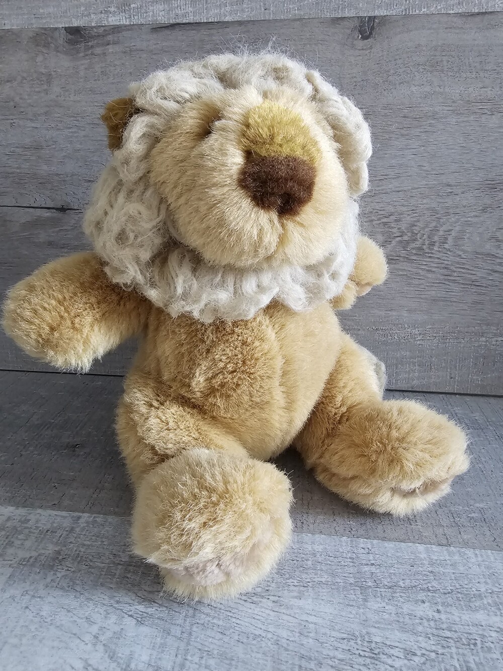 Vintage 1988 GUND Casey the Lion Plush 8" Stuffed Animal Circus
